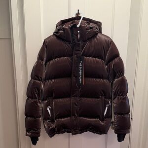 Aritzia Super Puff Jacket in Dark Brown